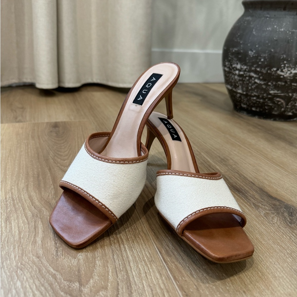 Aqua Women's Slip On High Heel Sandals - 100% Exclusive